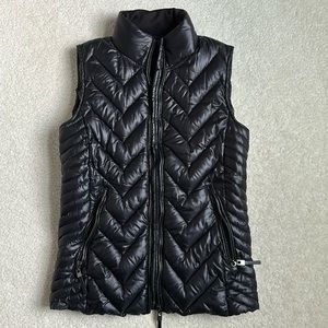 black coat vest